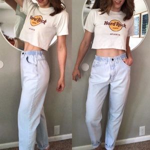 Vintage light wash Lee high waist mom jeans